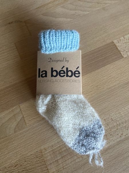 Lambswool Natural Eco Socks, Baby Natural wool Socks, Blue, 17-18 (11 cm)