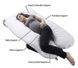 Cushy Maternity Pillow, 155x80 cm, Biege